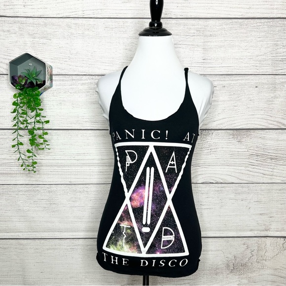 Hot Topic Panic! At The Disco Galaxy Tank Top Size XS - Picture 2 of 9